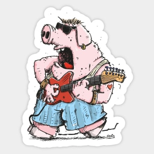 Guitar-Pig Sticker